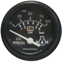 Gauge, Oil Pressure 0-100